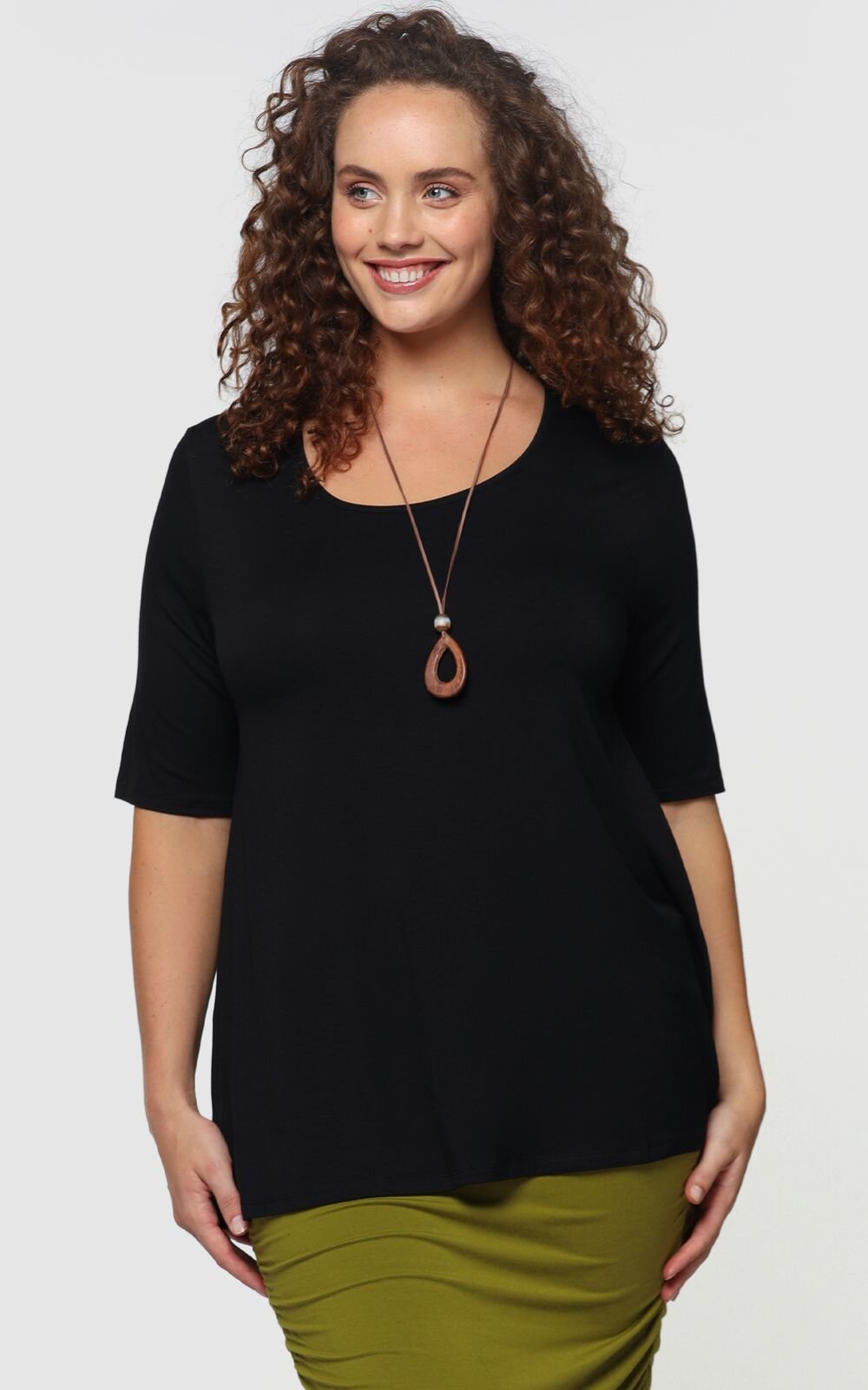 Carter Tunic Top product photo.