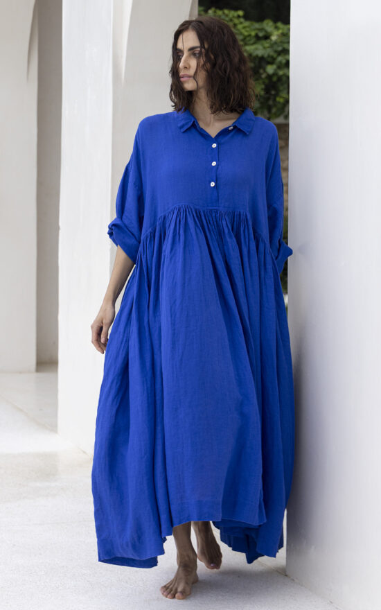 Edith Dress Cotton Poplin product photo.