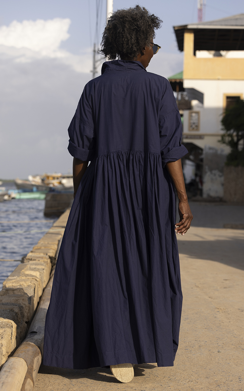 Edith Dress Cotton Poplin product photo.