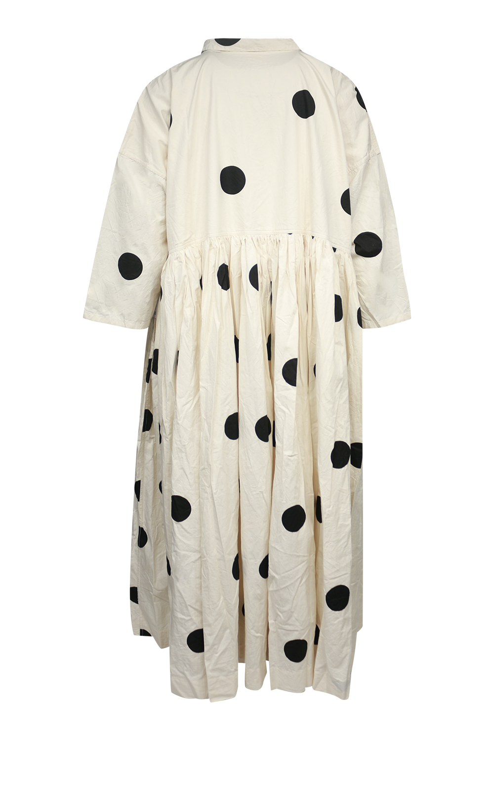 Edith Long Dress In Cotton Twill product photo.