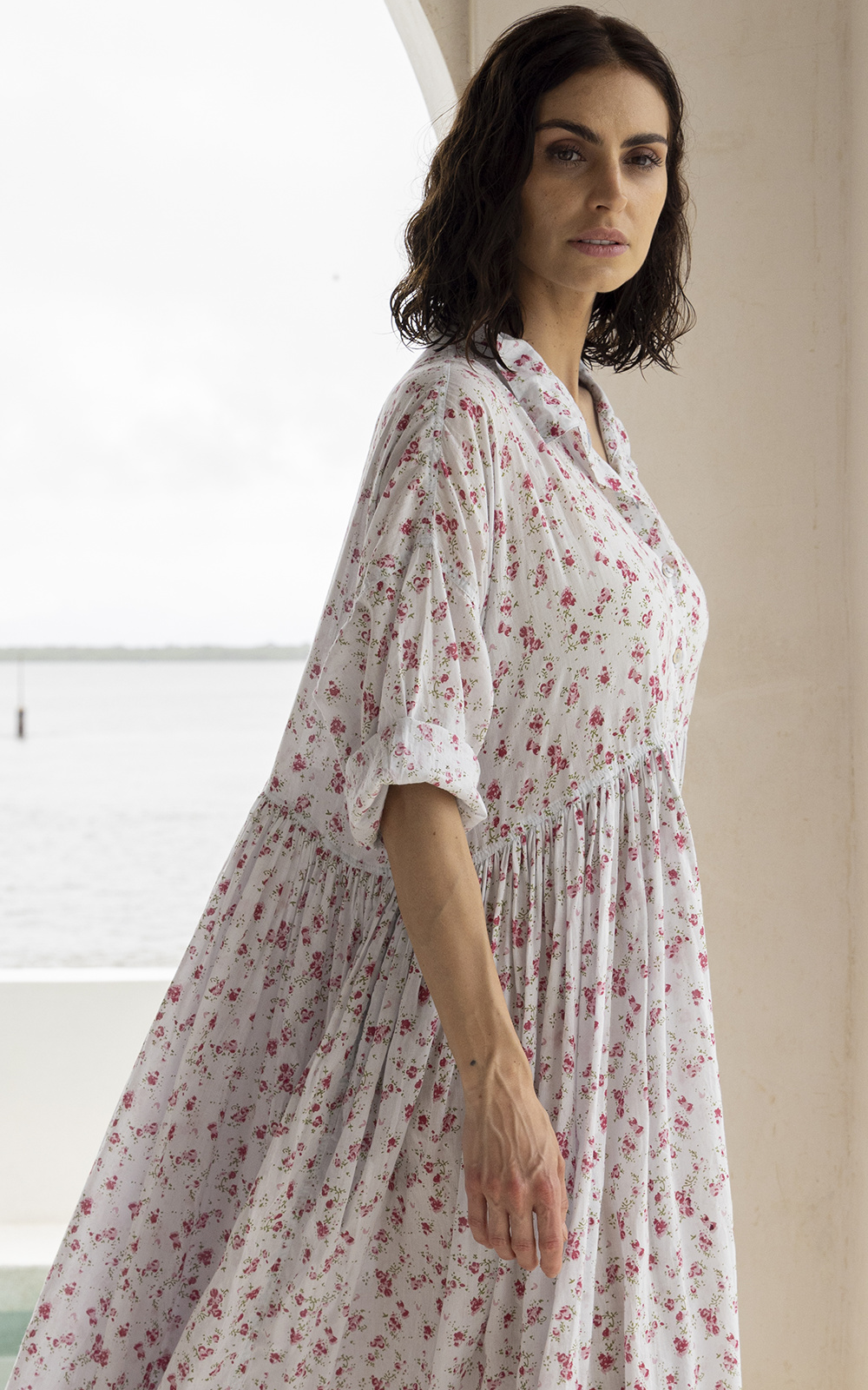 Edith Dress Cotton Voile product photo.