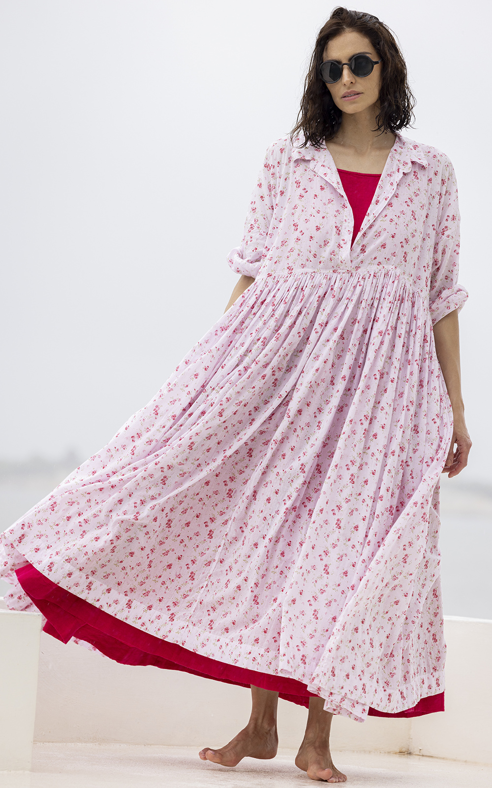 Edith Dress Cotton Voile product photo.