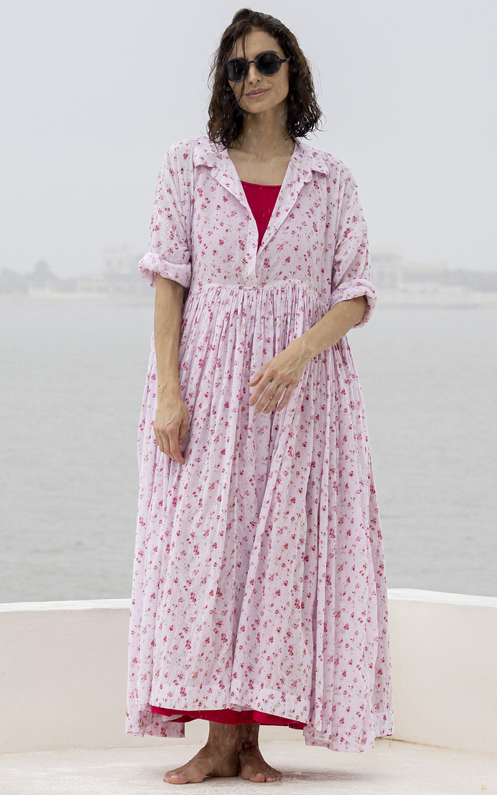 Edith Dress Cotton Voile product photo.