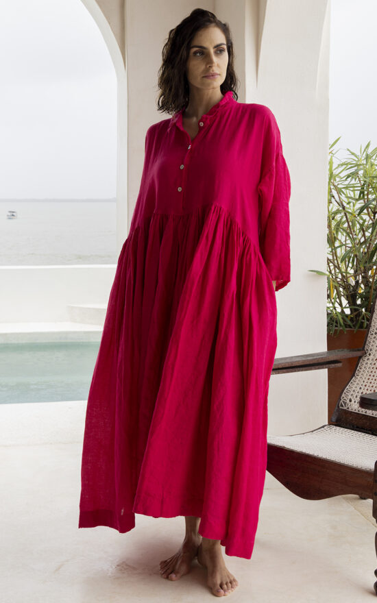 Edith Dress Linen product photo.