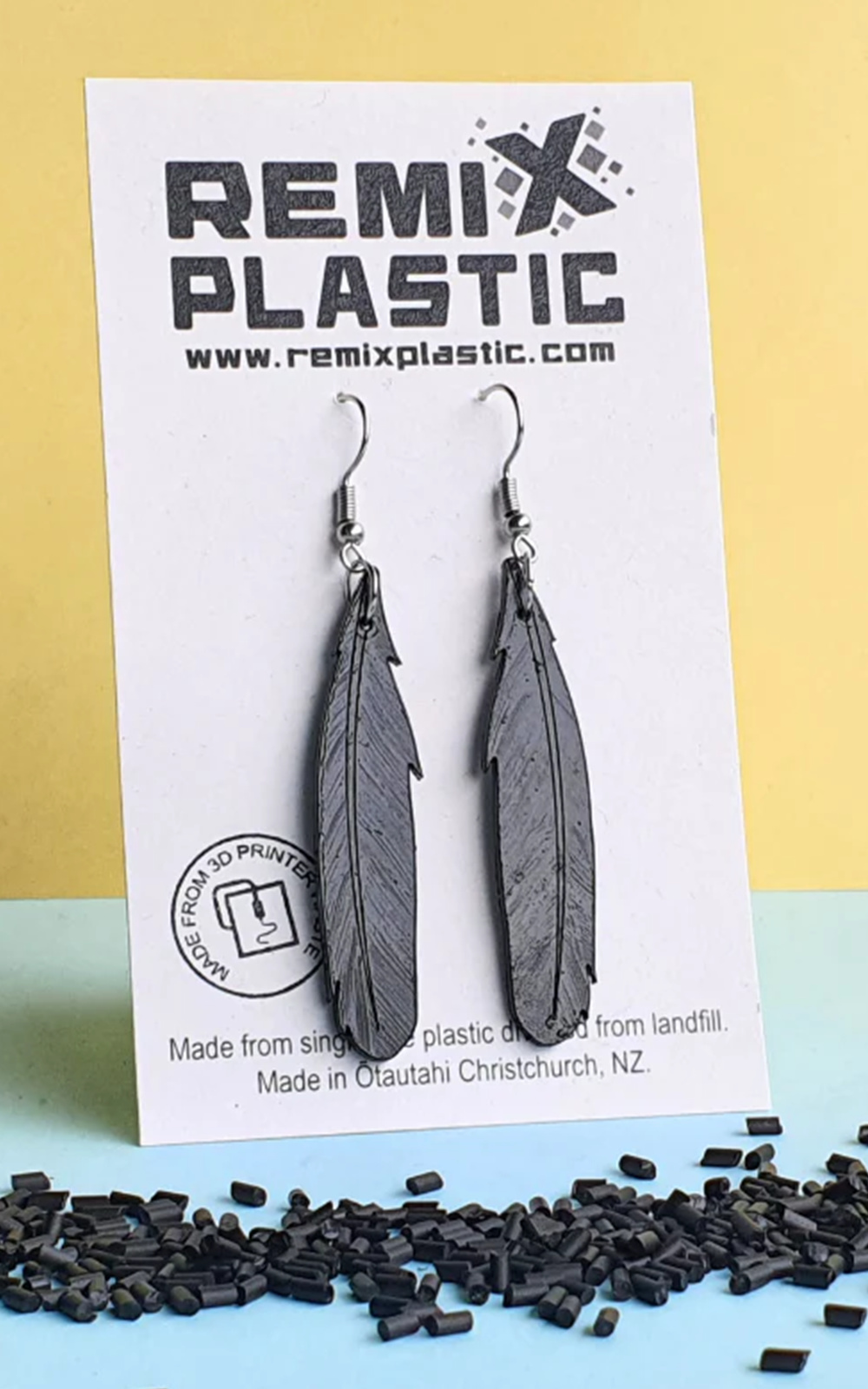 Feather Earrings product photo.