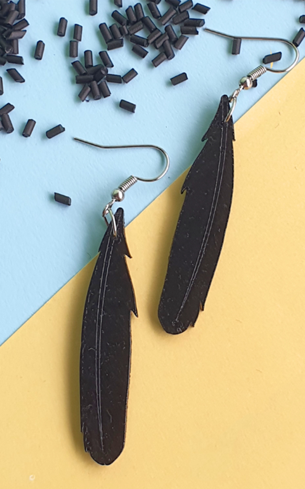 Feather Earrings product photo.