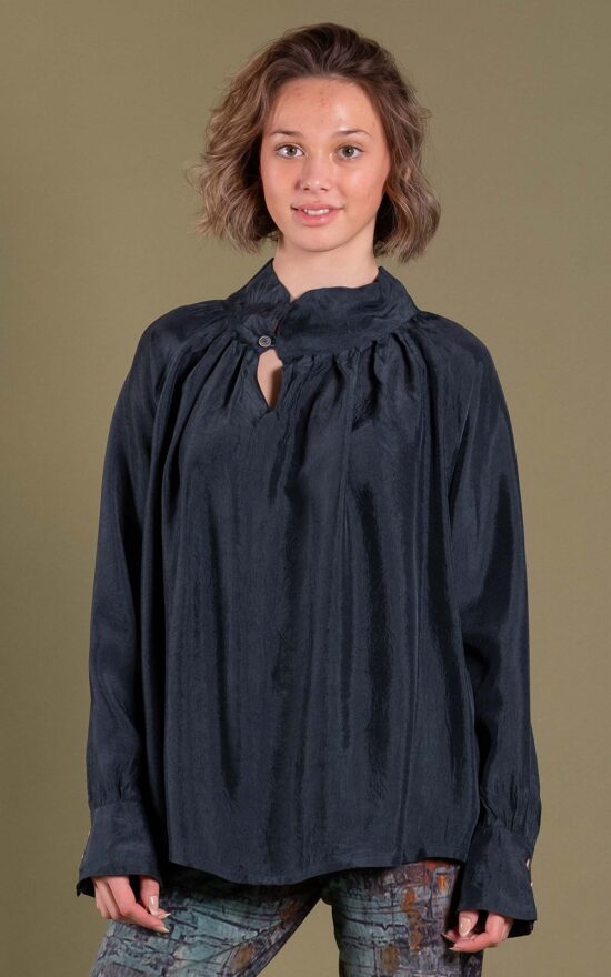 High Neck Blouse product photo.