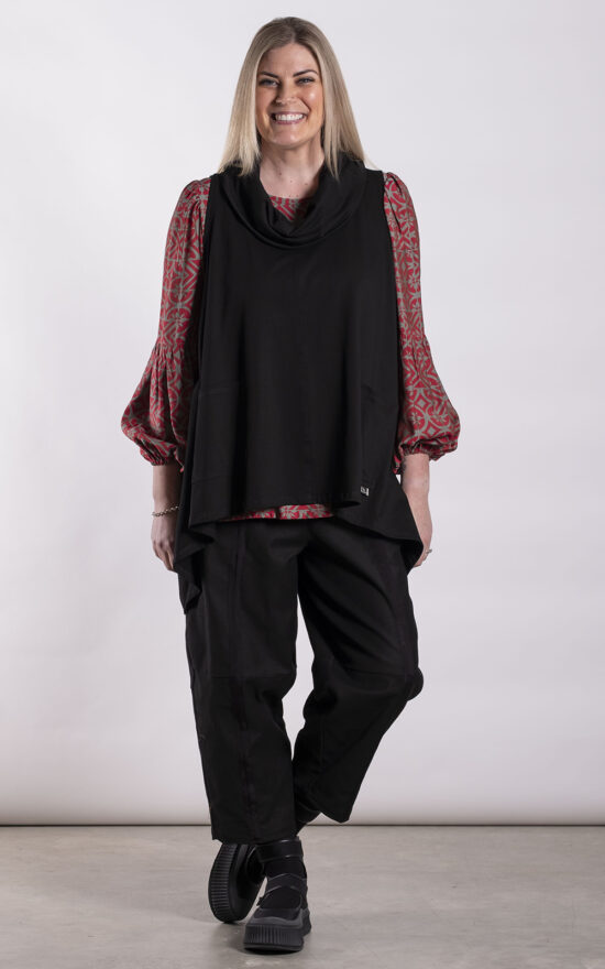 Cowl Vest product photo.