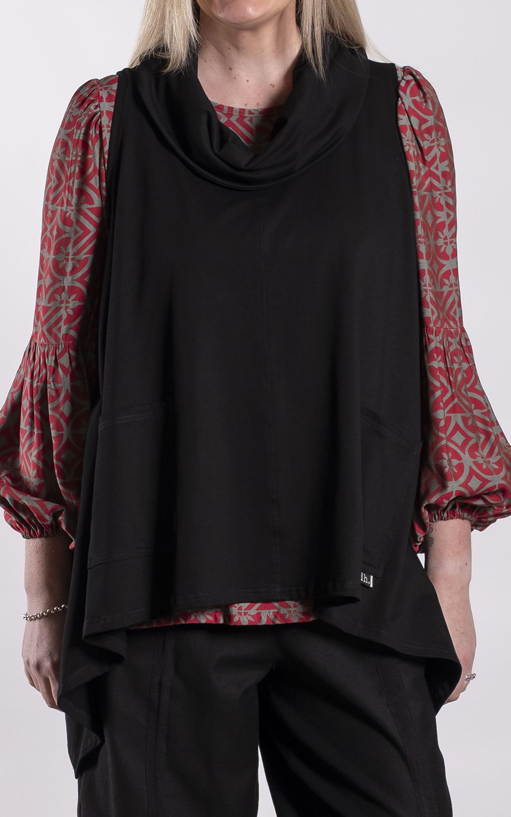 Cowl Vest product photo.