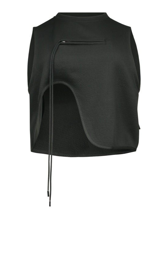 Curve Hem Vest product photo.