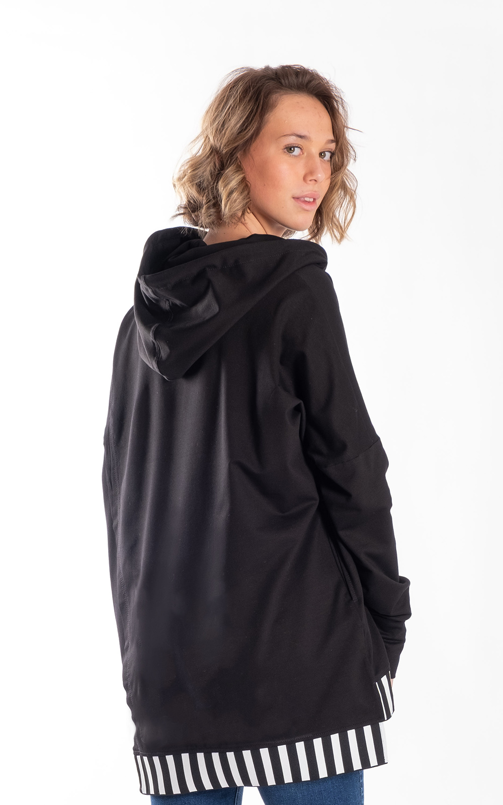 Latta Sweater Plain W Stripe product photo.
