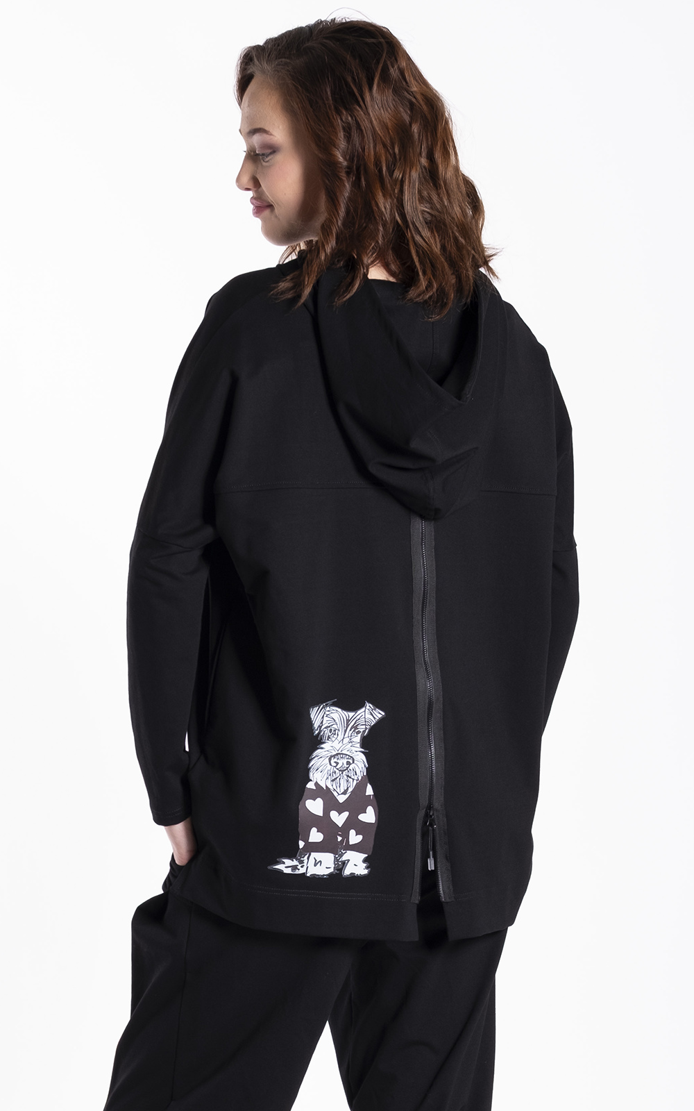 Hoodie Noir Dog product photo.