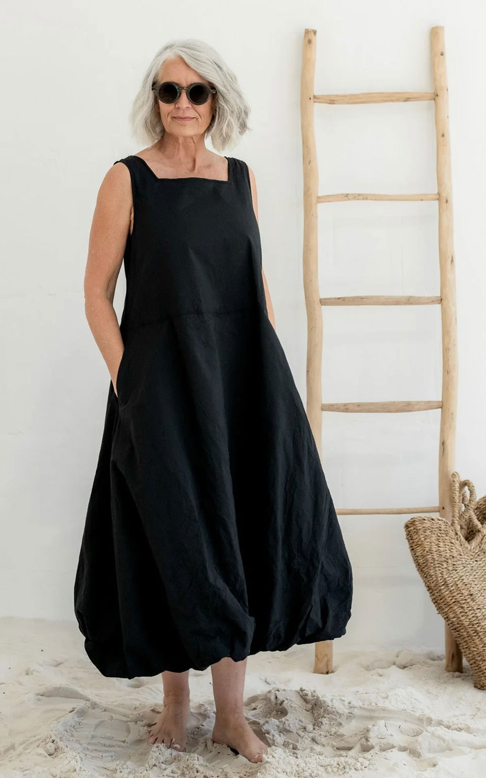 Fitzroy Dress Cotton Poplin product photo.