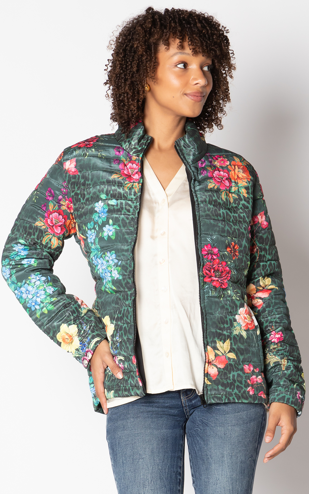 Florentyna Puffer Jacket product photo.