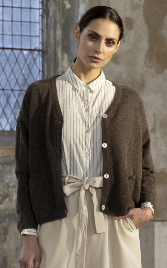 Freya Cardigan Wool product photo.