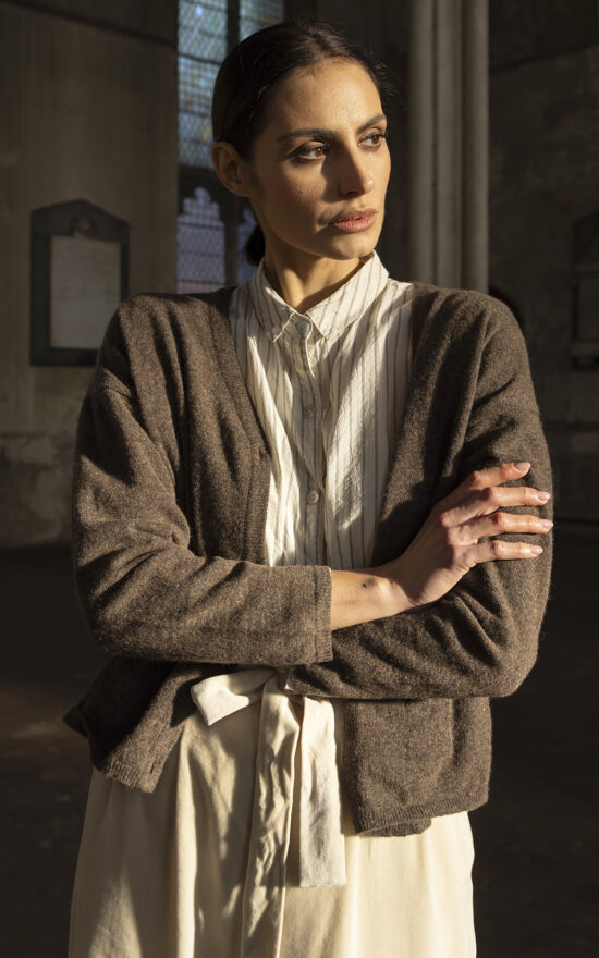 Freya Cardigan Wool product photo.