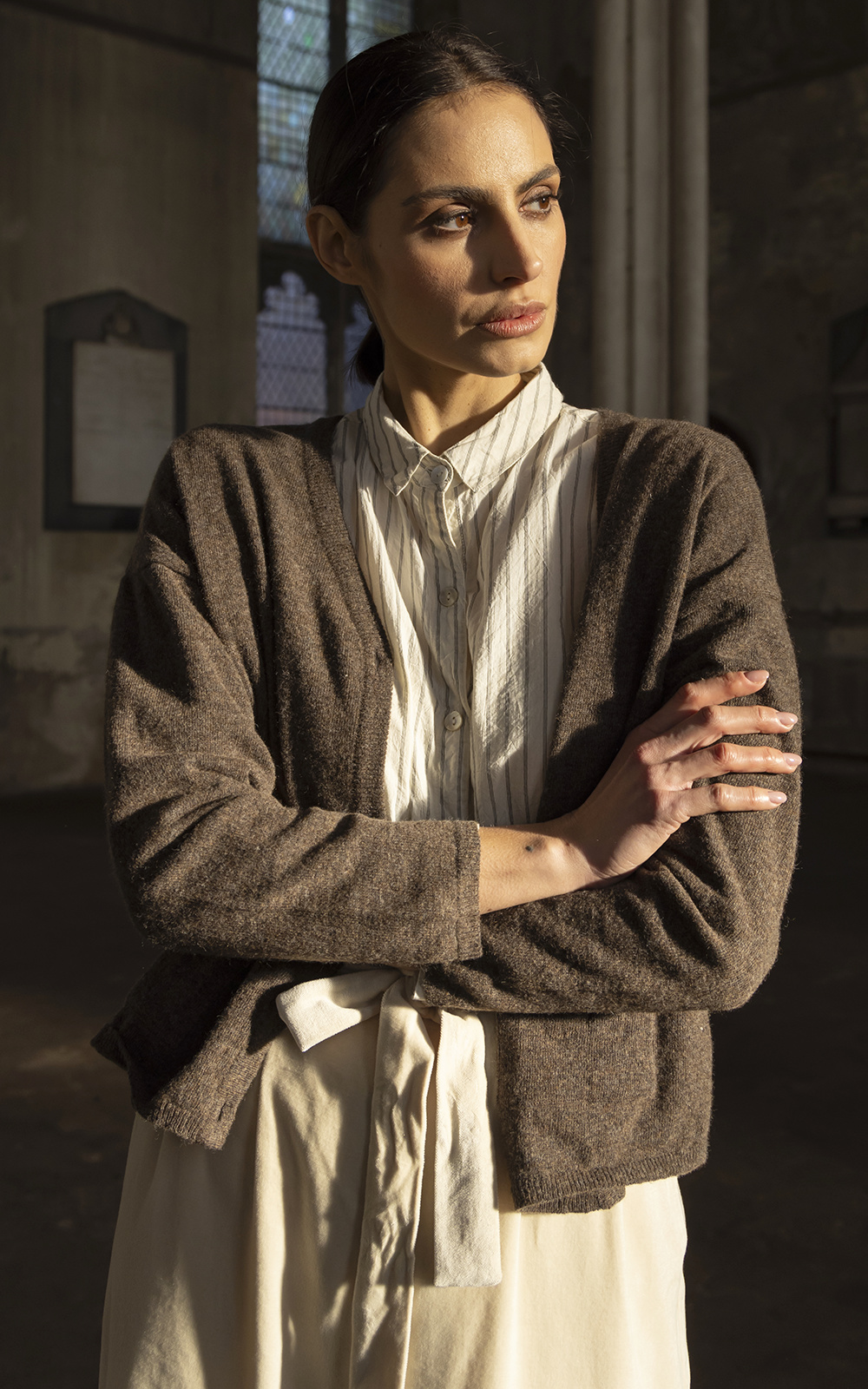 Freya Cardigan Wool product photo.