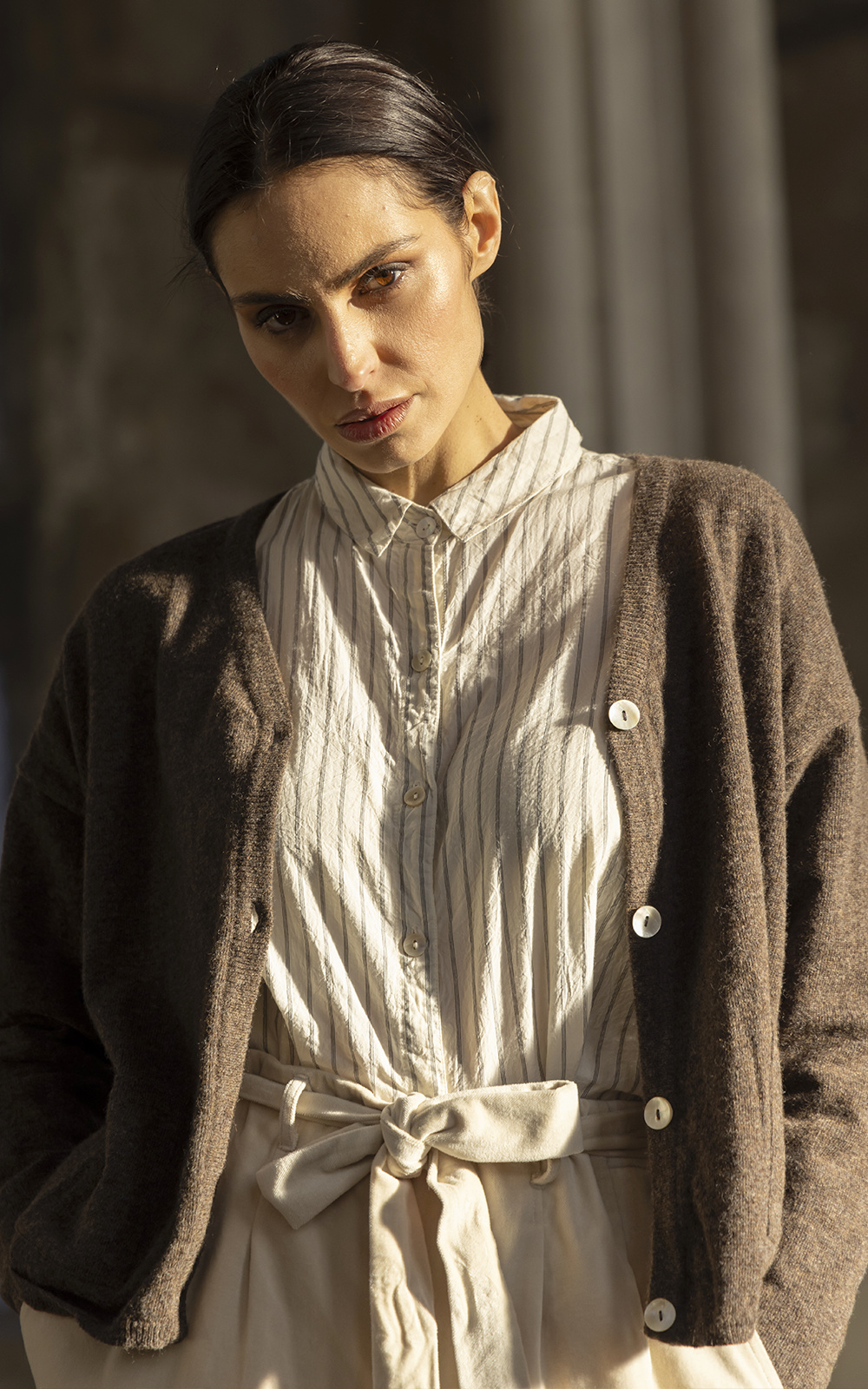 Freya Cardigan Wool product photo.