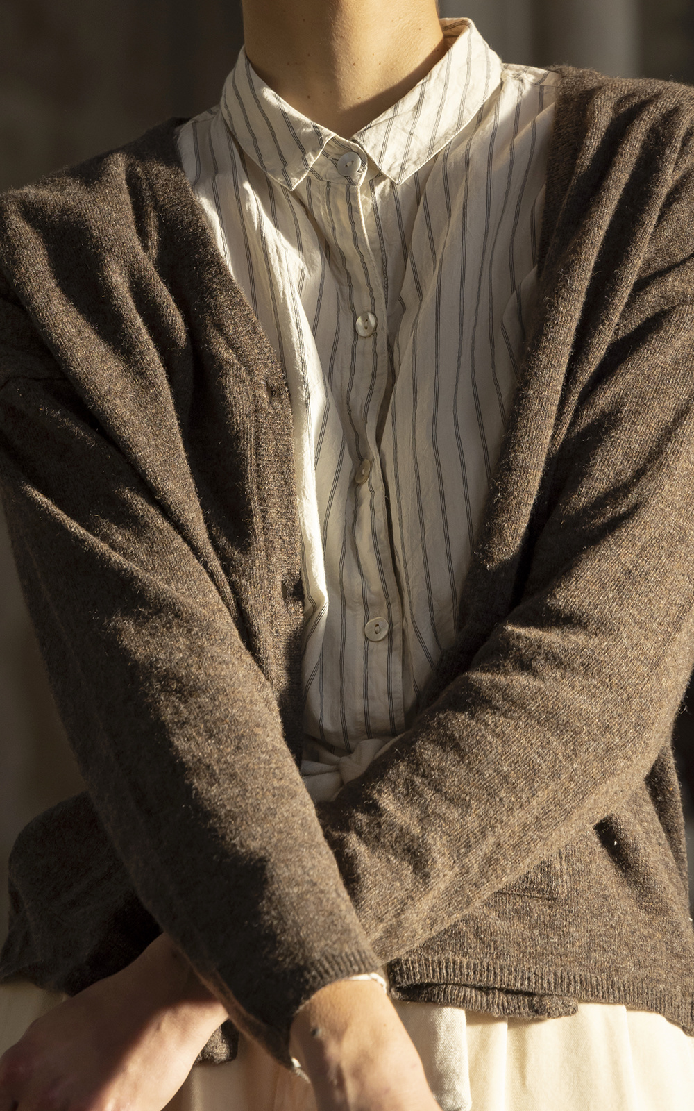 Freya Cardigan Wool product photo.