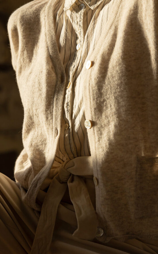 Freya Cardigan Wool product photo.