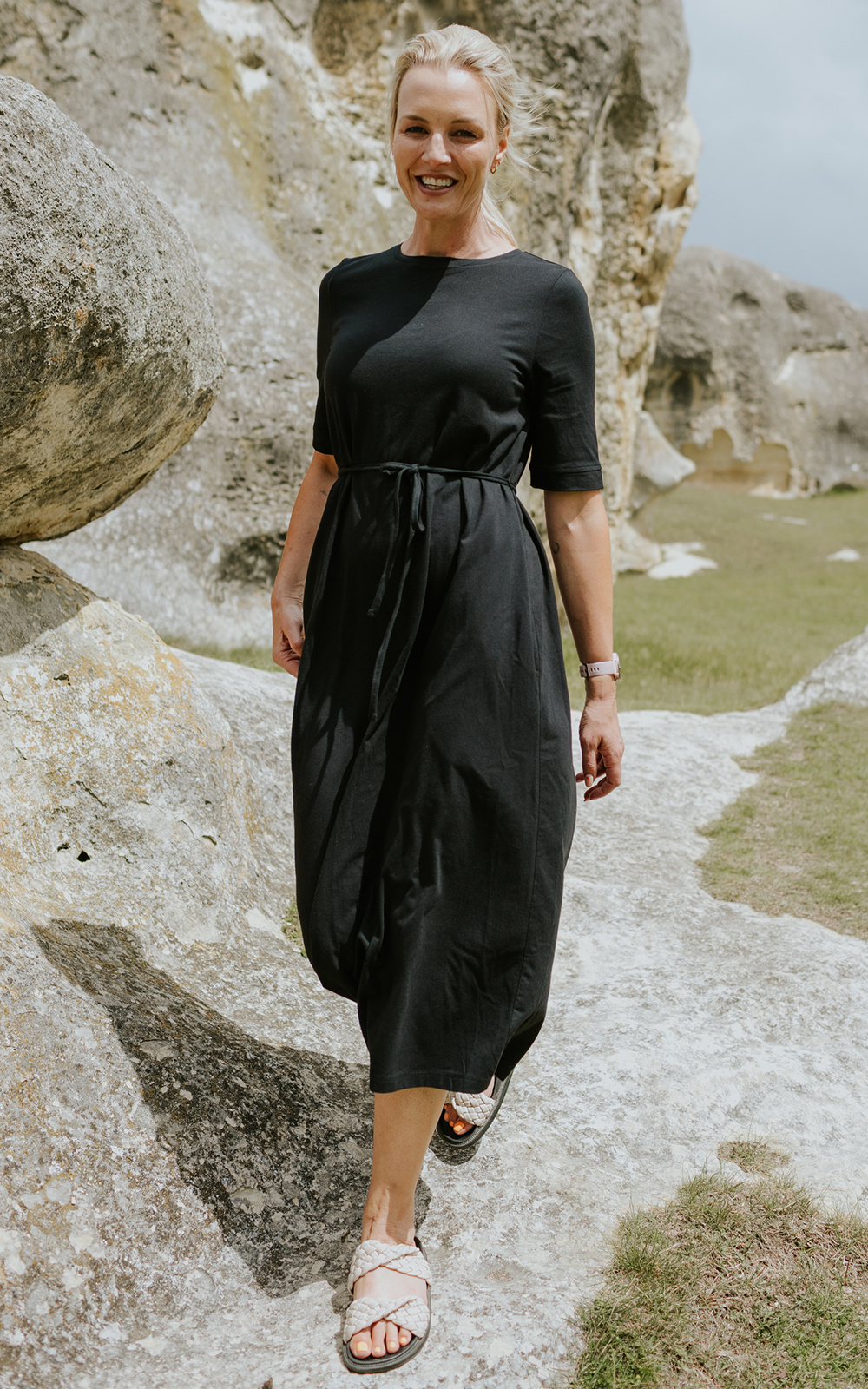 Greta Tee Dress product photo.