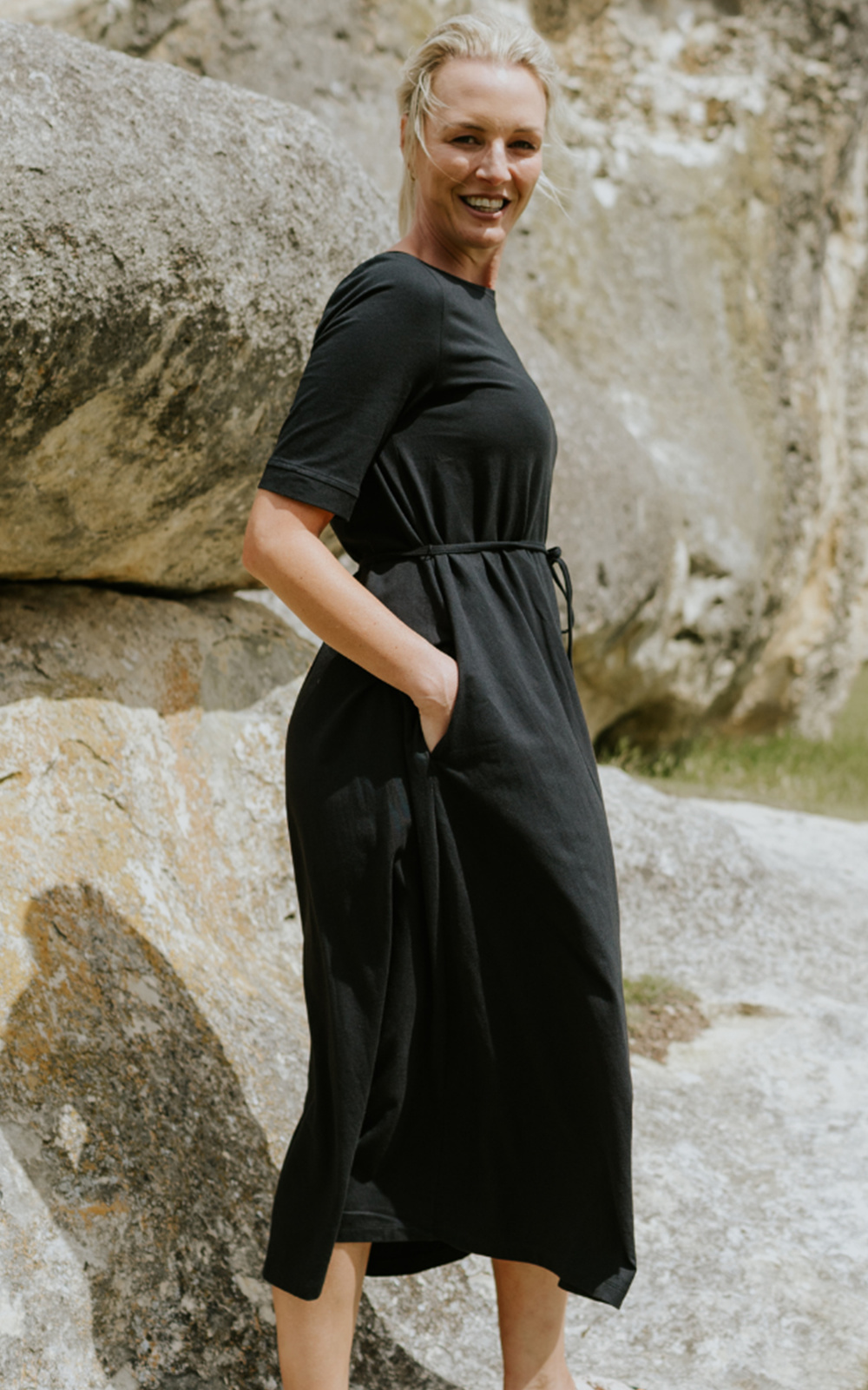 Greta Tee Dress product photo.