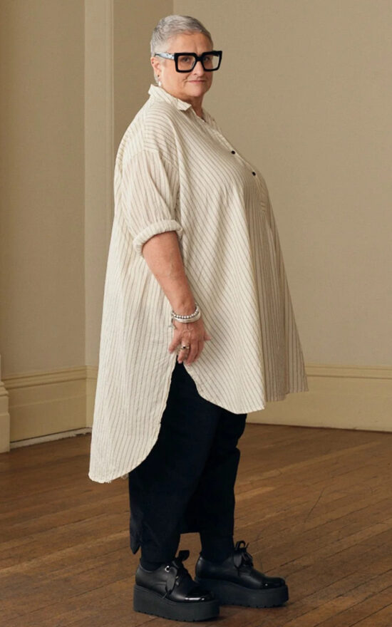 Harper Shirt In Paper Cotton product photo.