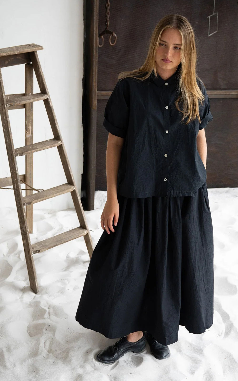 Harbour Skirt Cotton Poplin product photo.