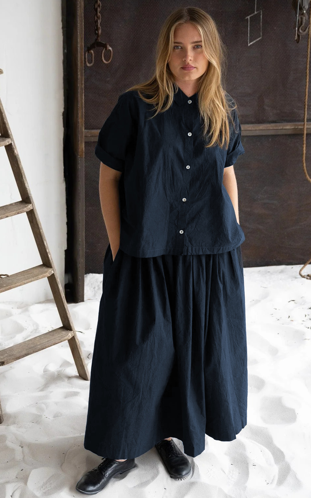 Harbour Skirt Cotton Poplin product photo.
