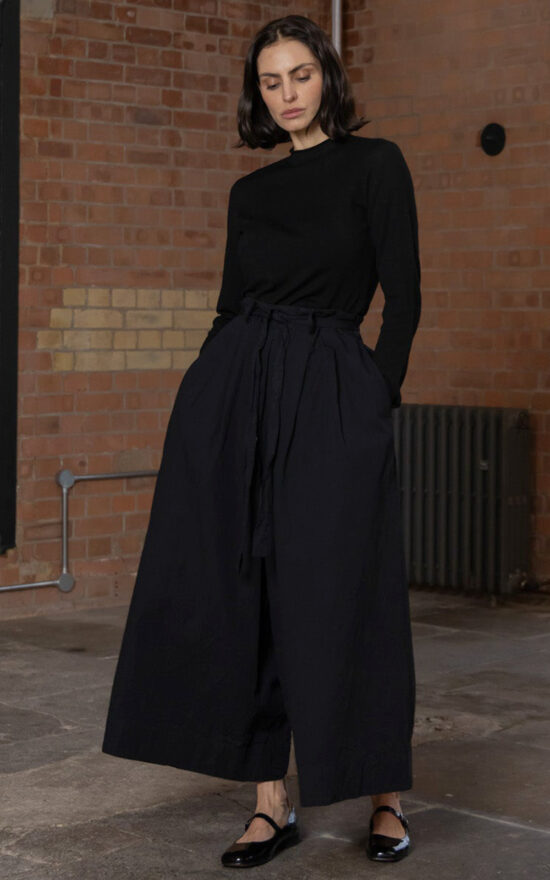 Harriet Trouser Cotton Poplin product photo.