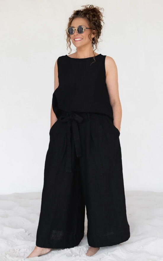 Harriet Trousers Linen product photo.