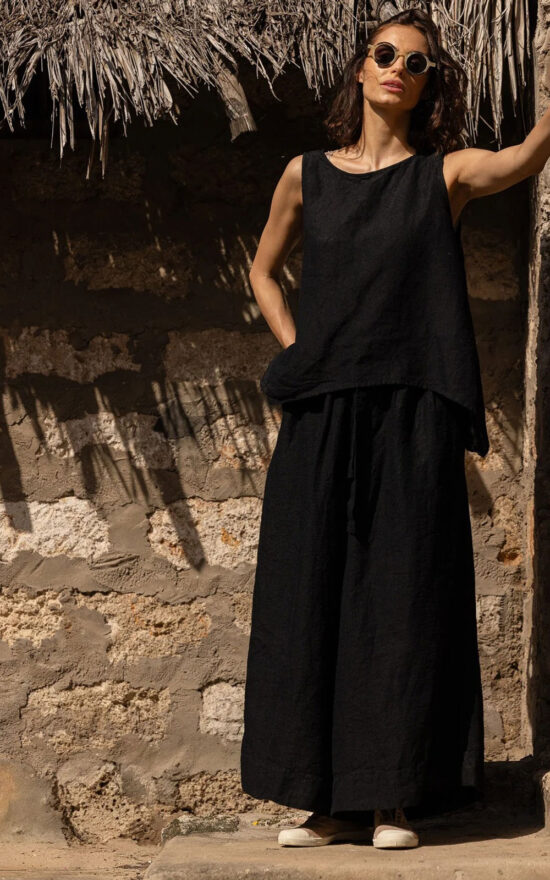 Harriet Trousers Linen product photo.