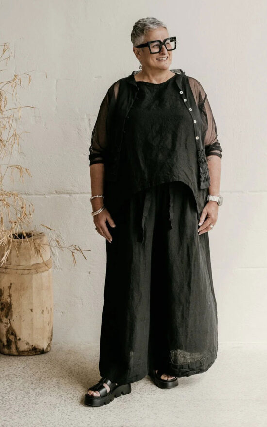 Harriet Trousers Linen product photo.