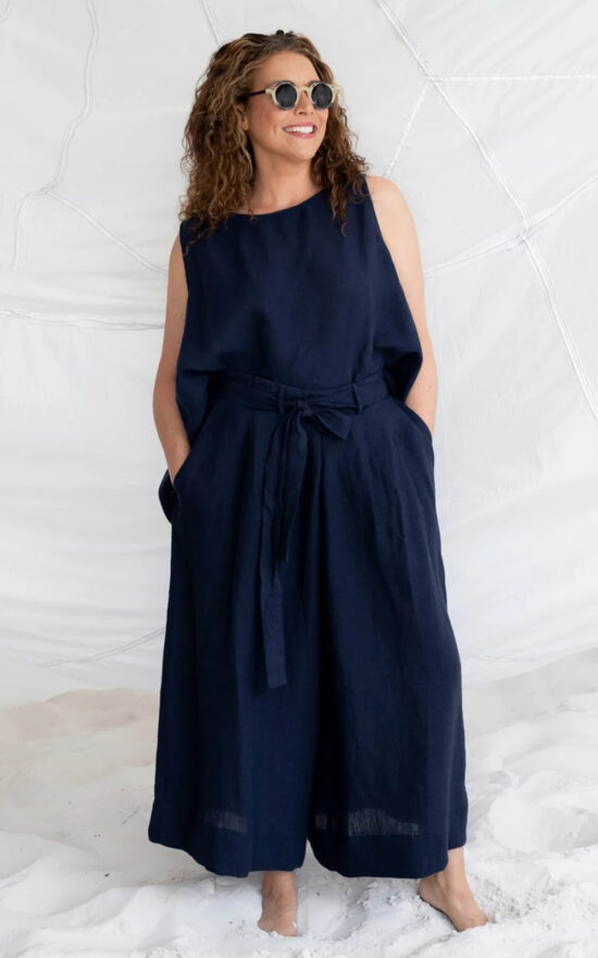 Harriet Trousers Linen product photo.
