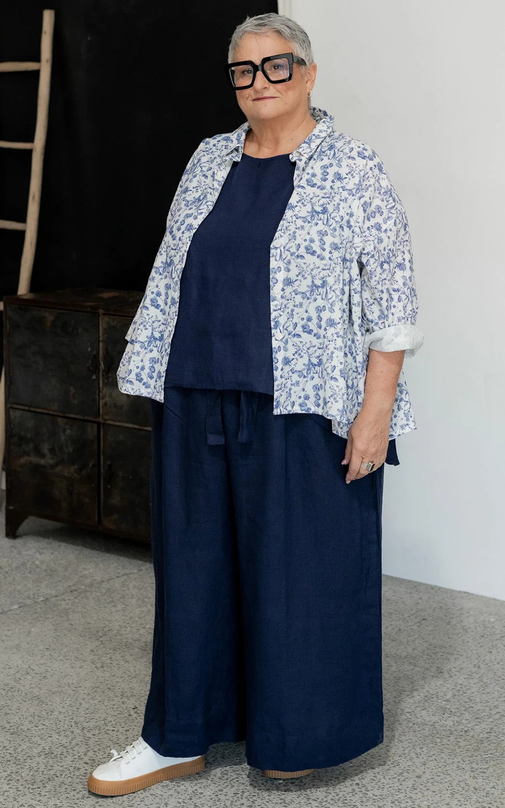 Harriet Trousers Linen product photo.