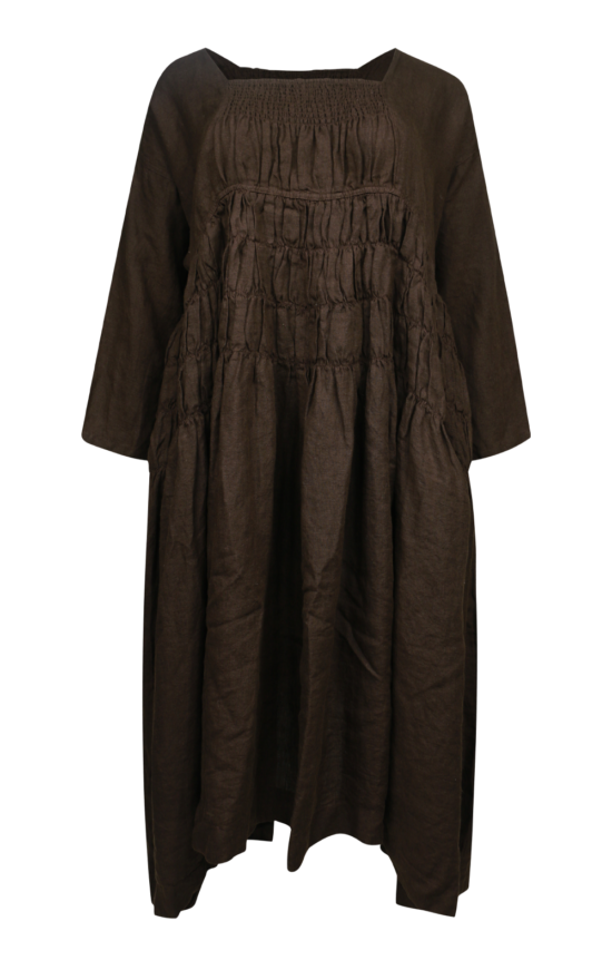 Helena Dress Long Linen product photo.