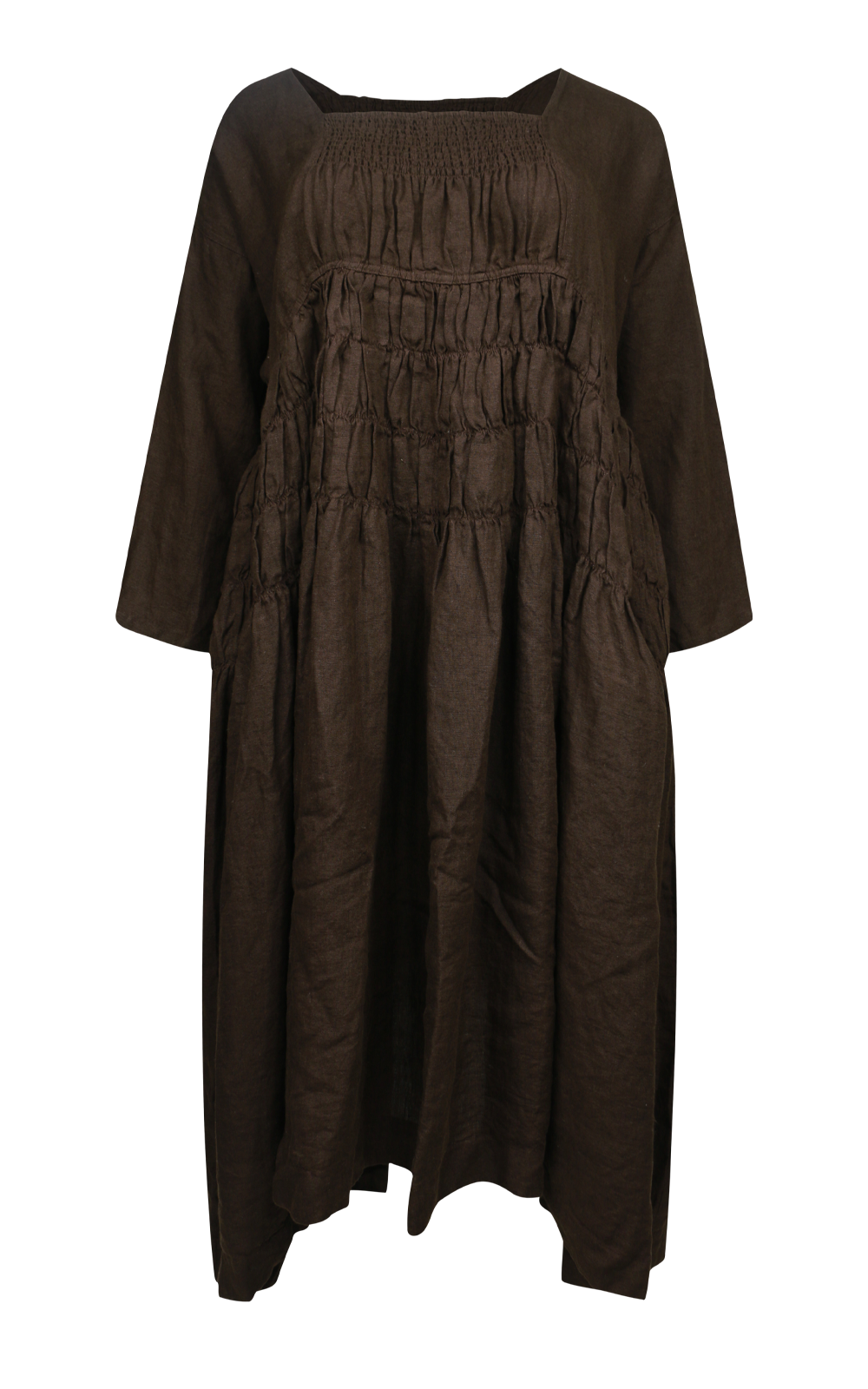 Helena Dress Long Linen product photo.