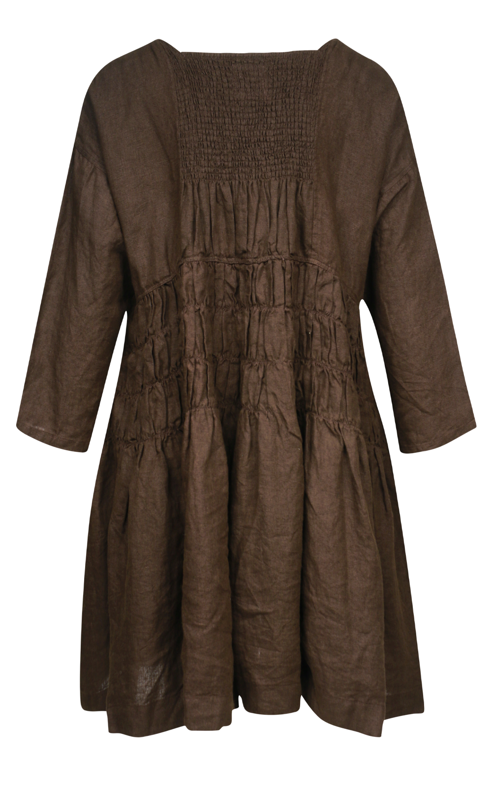 Helena Dress Short Linen product photo.