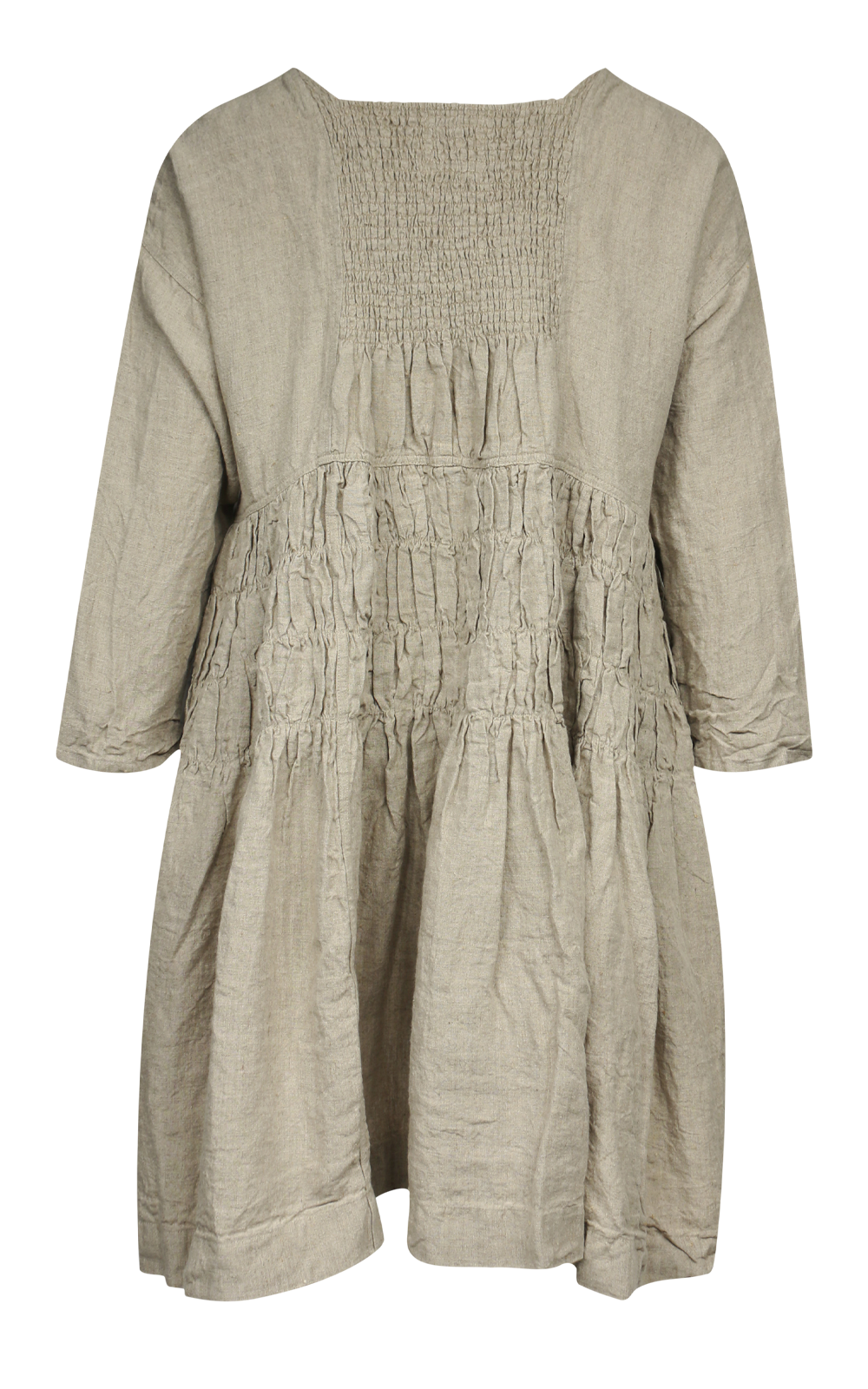 Helena Dress Short Linen product photo.