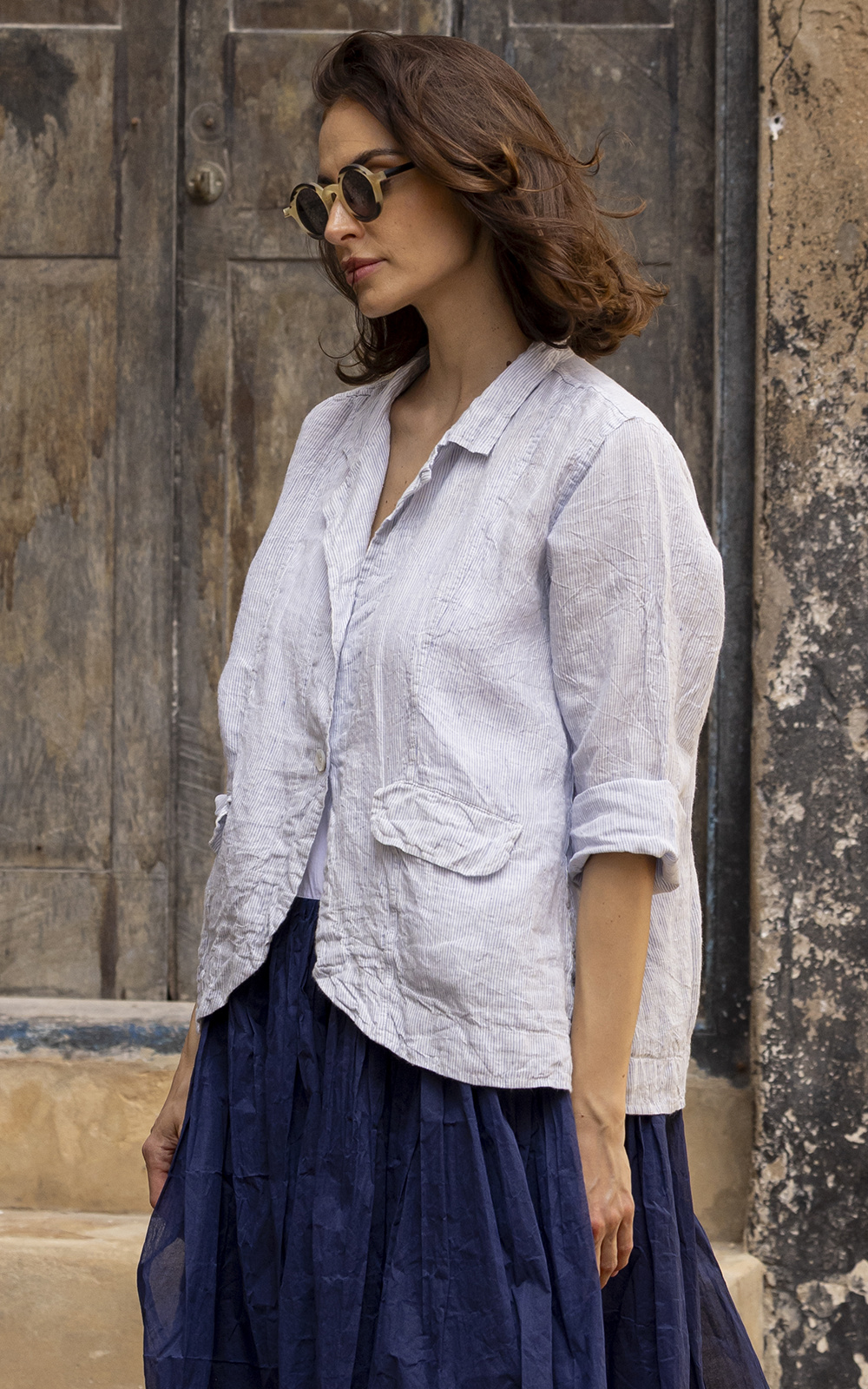 Henri Jacket Linen product photo.