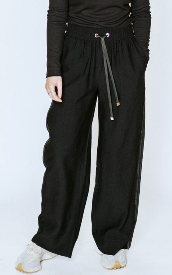 Indiana Side Stripe Wide Leg Pant product photo.