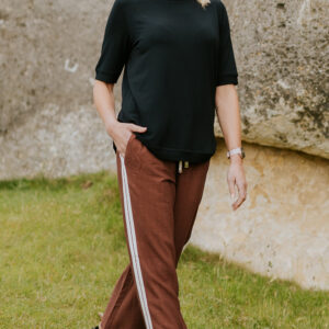 Indiana Side Stripe Wide Leg Pant