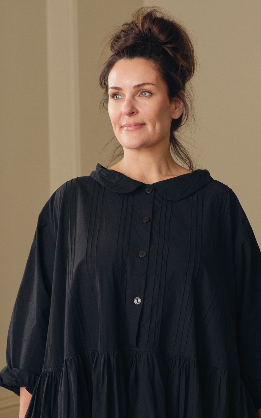 Isaline Dress Cotton Poplin product photo.