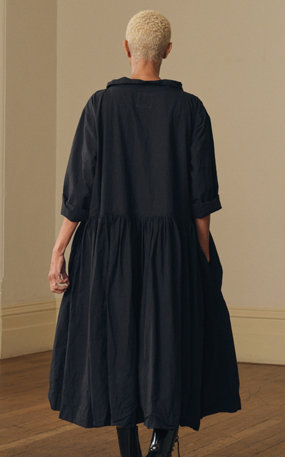 Isaline Dress Cotton Poplin product photo.