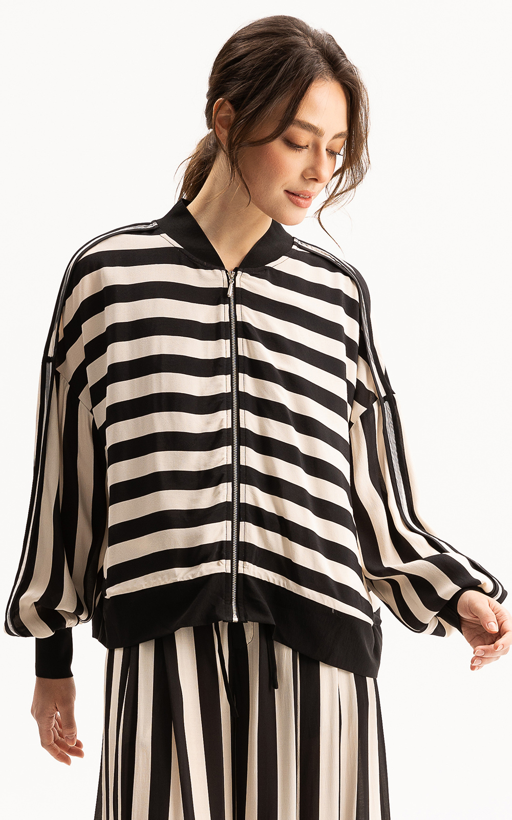 Cora Bomber Jacket product photo.