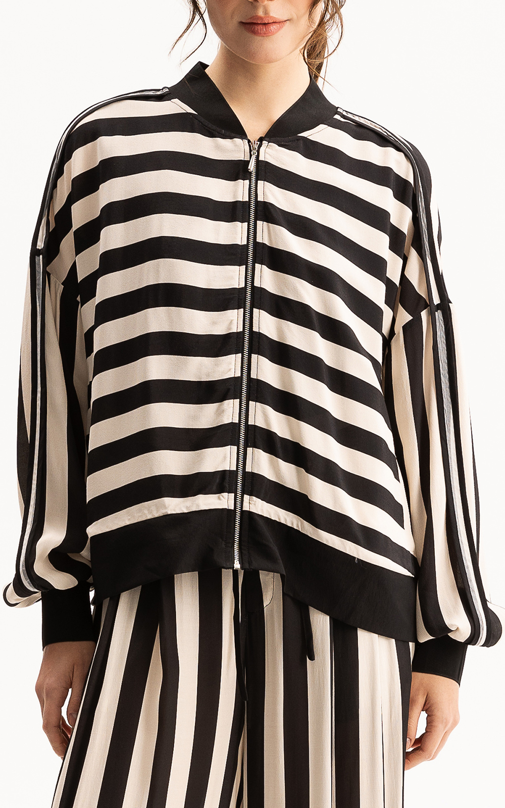 Cora Bomber Jacket product photo.