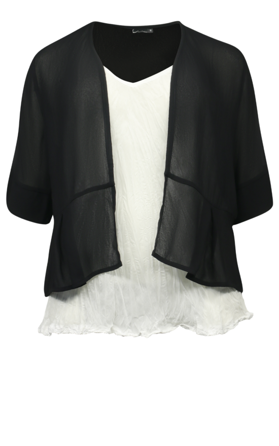 Amelia Pleated Jacket product photo.
