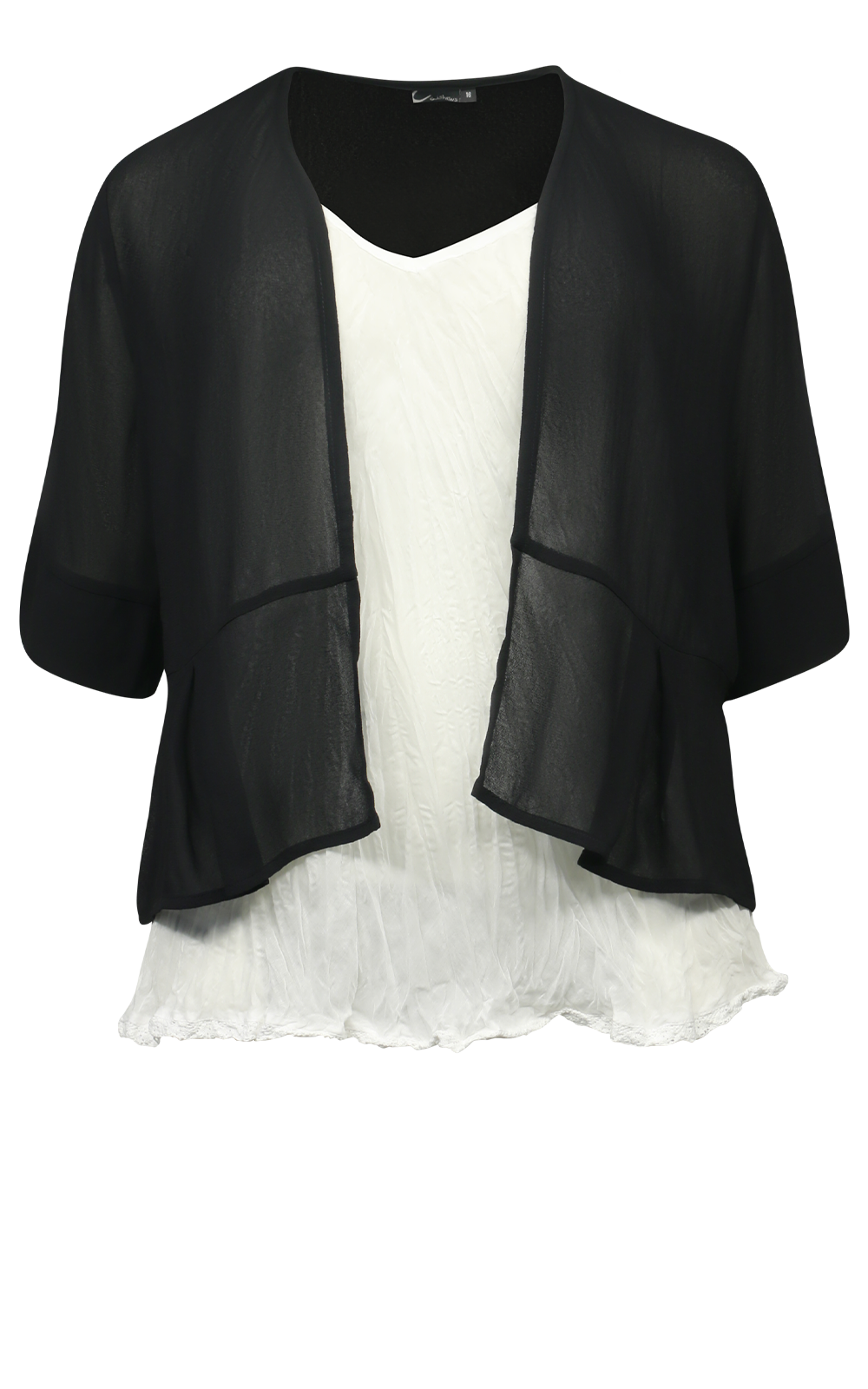 Amelia Pleated Jacket product photo.