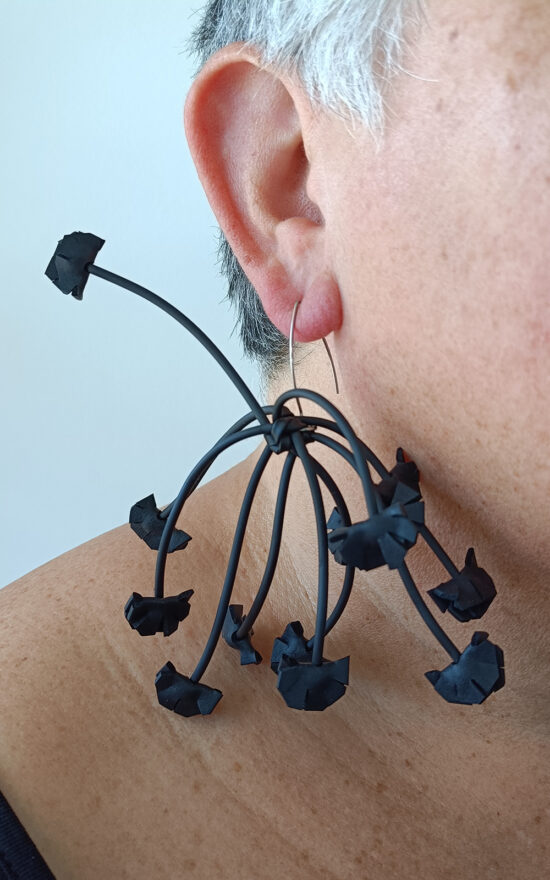 Kanzashi Earrings product photo.