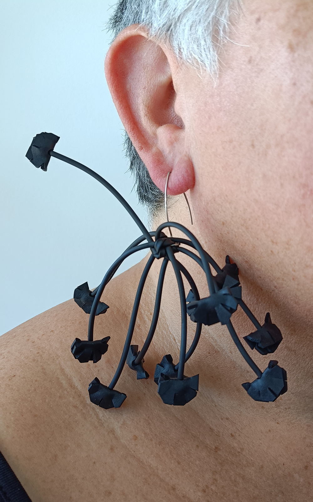 Kanzashi Earrings product photo.